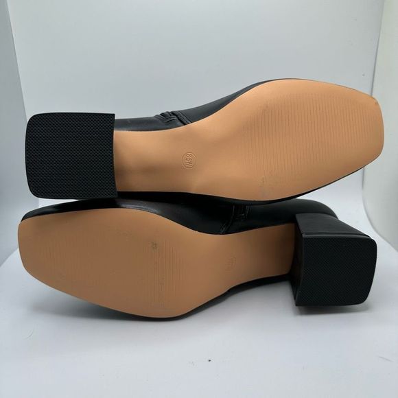 CUSHIONAIRE Women's dress heel boot +Memory Foam 8.5 WIDE BLACK - Picture 5 of 7